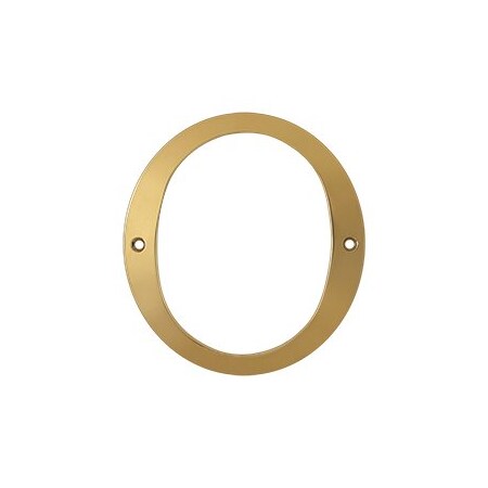 Deltana 6 Numbers, Solid Brass, 10PK RN6-0-XCP10